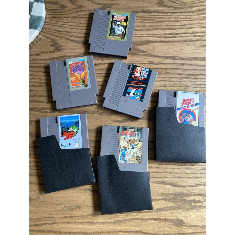 NES Nintendo Game Cartridge Lot Of 6 Authentic Game Cartridges Tested